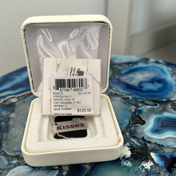 Sterling Silver Hershey’s Kiss Necklace - Picture 4 of 7